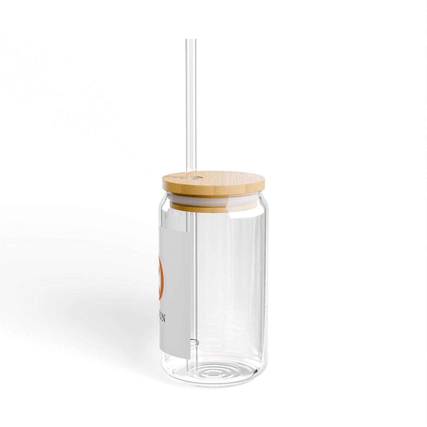 Stylish 16oz Sipper Glass with Bamboo Lid - Perfect for Home and Travel