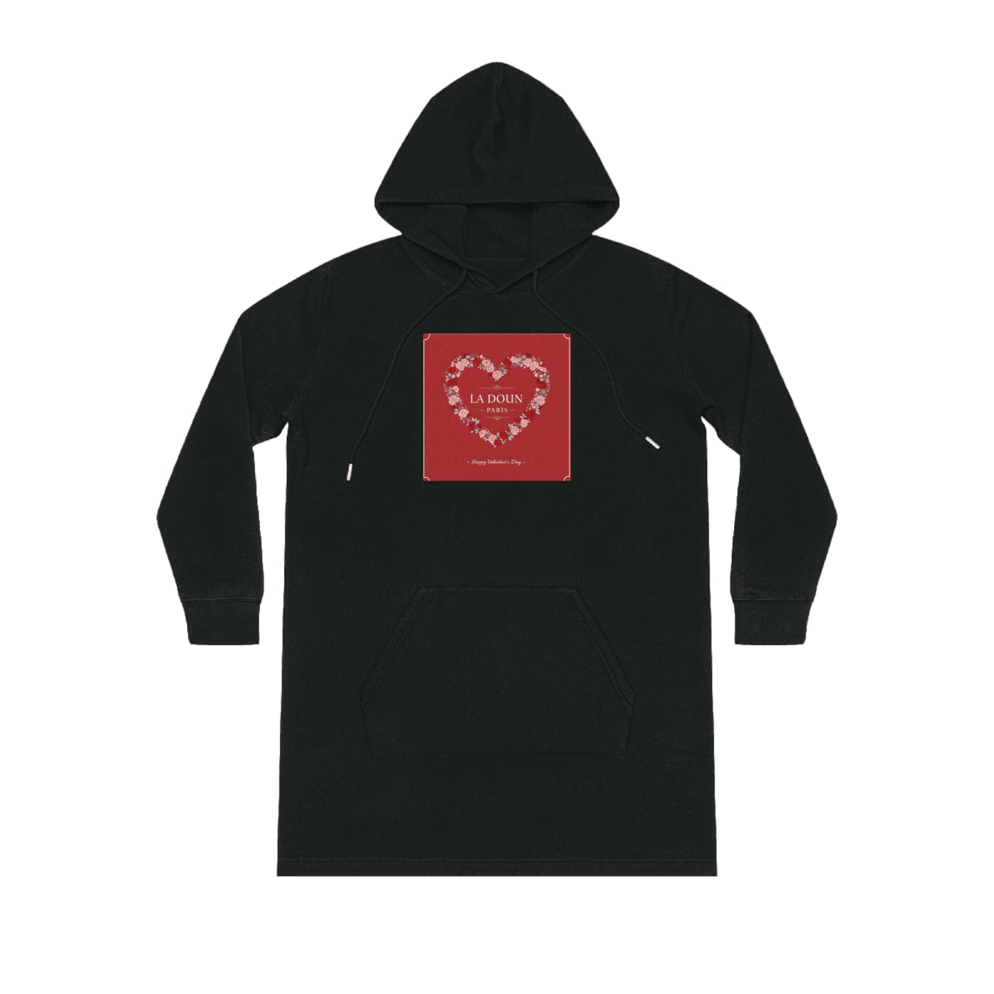 Streeter Hoodie Dress - Cozy Heart Design for Casual Wear