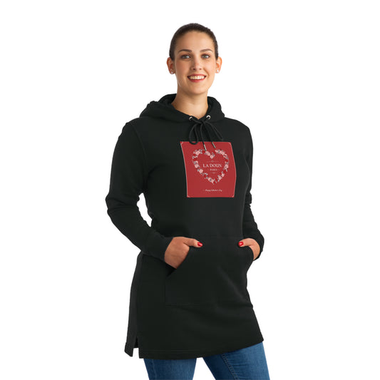 Streeter Hoodie Dress - Cozy Heart Design for Casual Wear