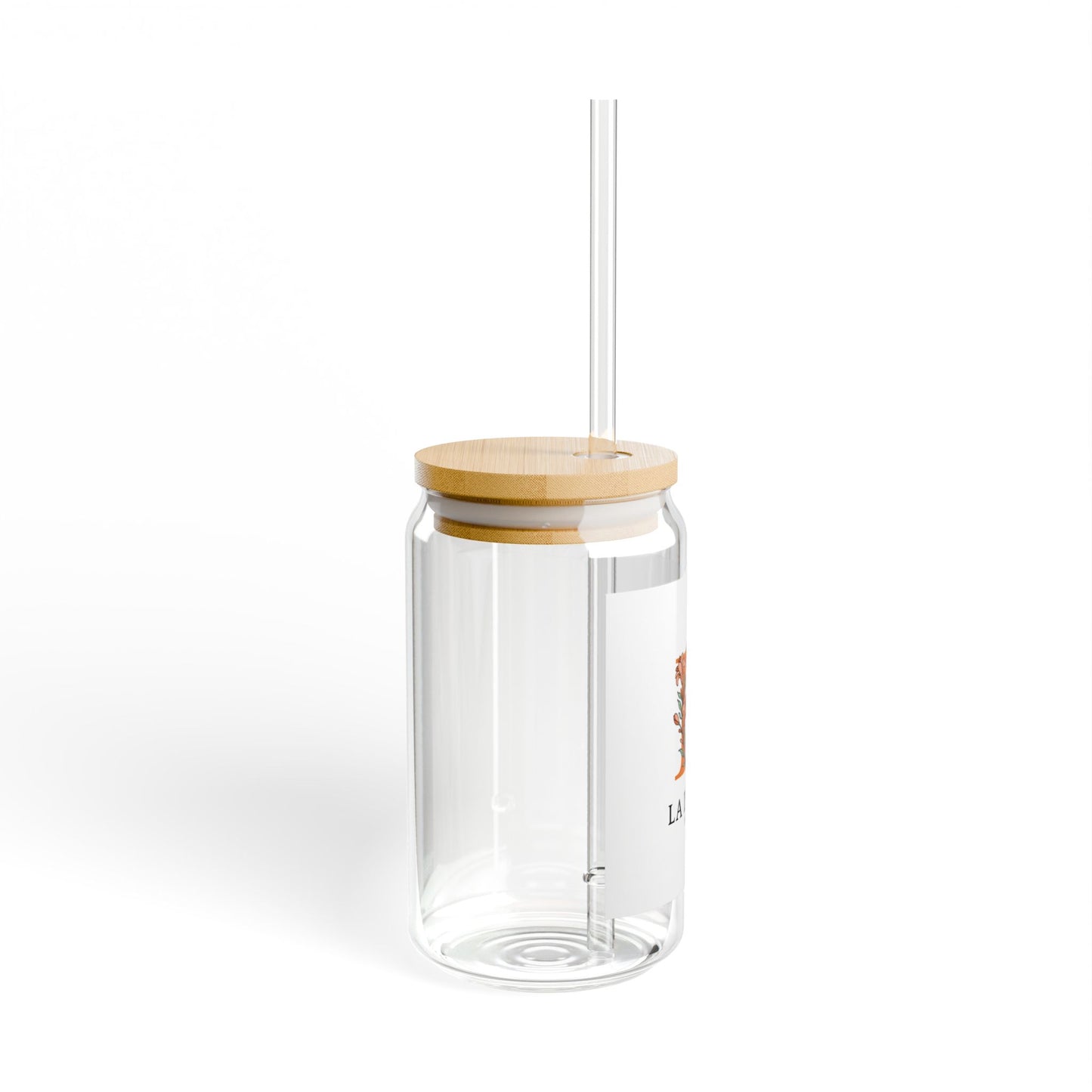 Stylish 16oz Sipper Glass with Bamboo Lid - Perfect for Home and Travel