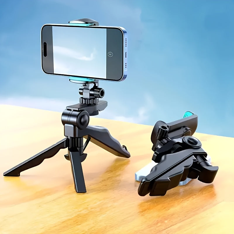 1pc Mobile phone stand tripod table top mobile phone stand small tripod anchor live stand