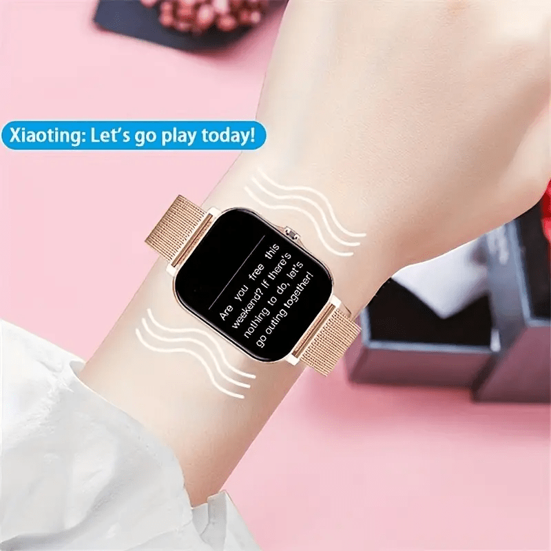 This watch is fully featured, stopwatch, alarm clock, calendar, music player, message receiving, wireless calling, sports mode, sedentary reminder weather forecast, calculator - USB charging, rechargeable lithium polymer batt