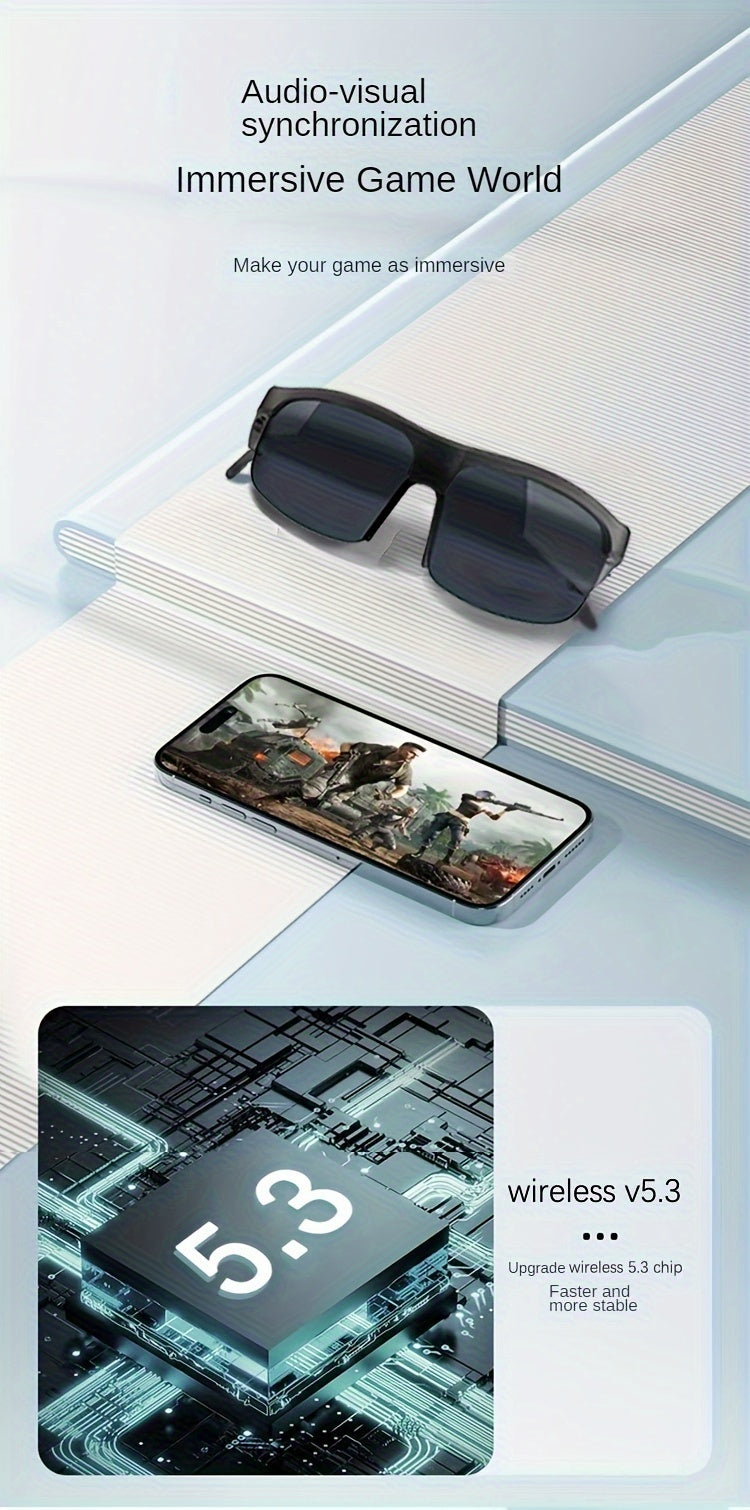 The Latest Wireless Smart Glasses, Ultra-explosive, TWS Sports Headphones, Glasses, Anti-UV, Outdoor Men And Women, High-looking, Upgraded Version, Music Playback And Calls