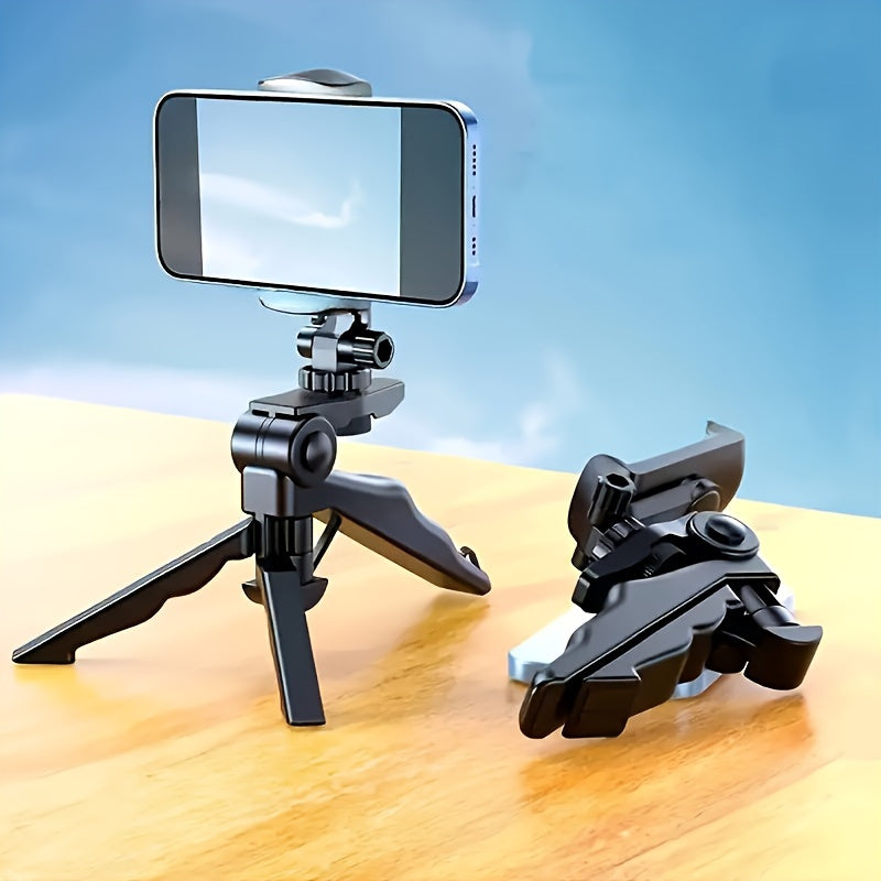 1pc Mobile phone stand tripod table top mobile phone stand small tripod anchor live stand