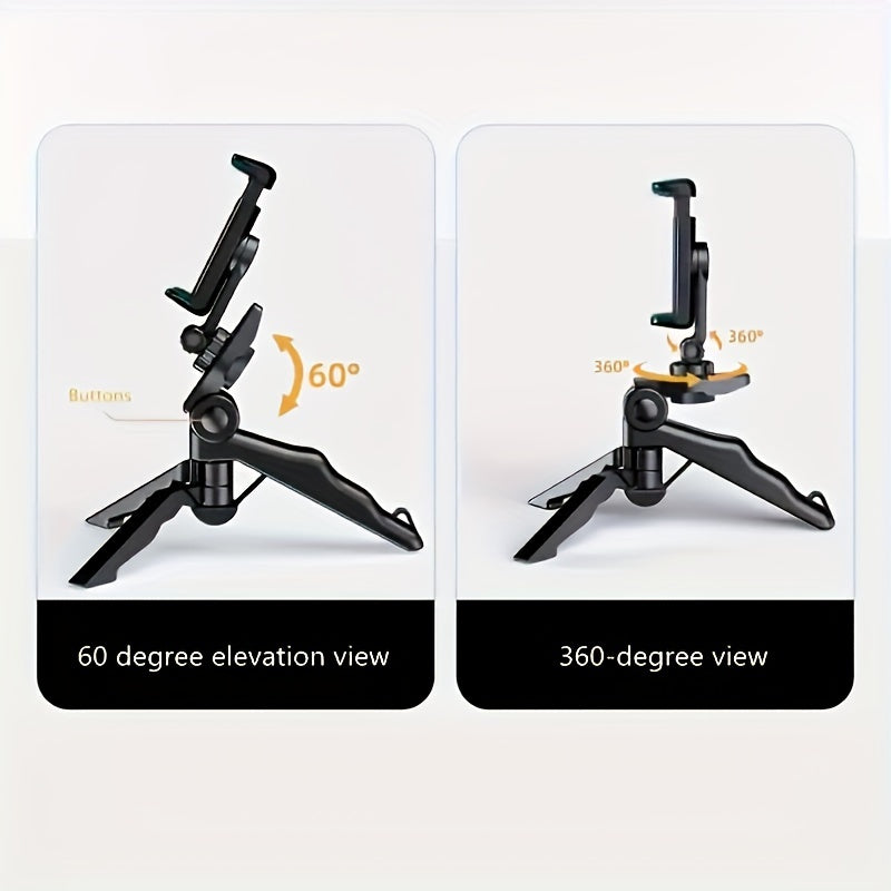 1pc Mobile phone stand tripod table top mobile phone stand small tripod anchor live stand