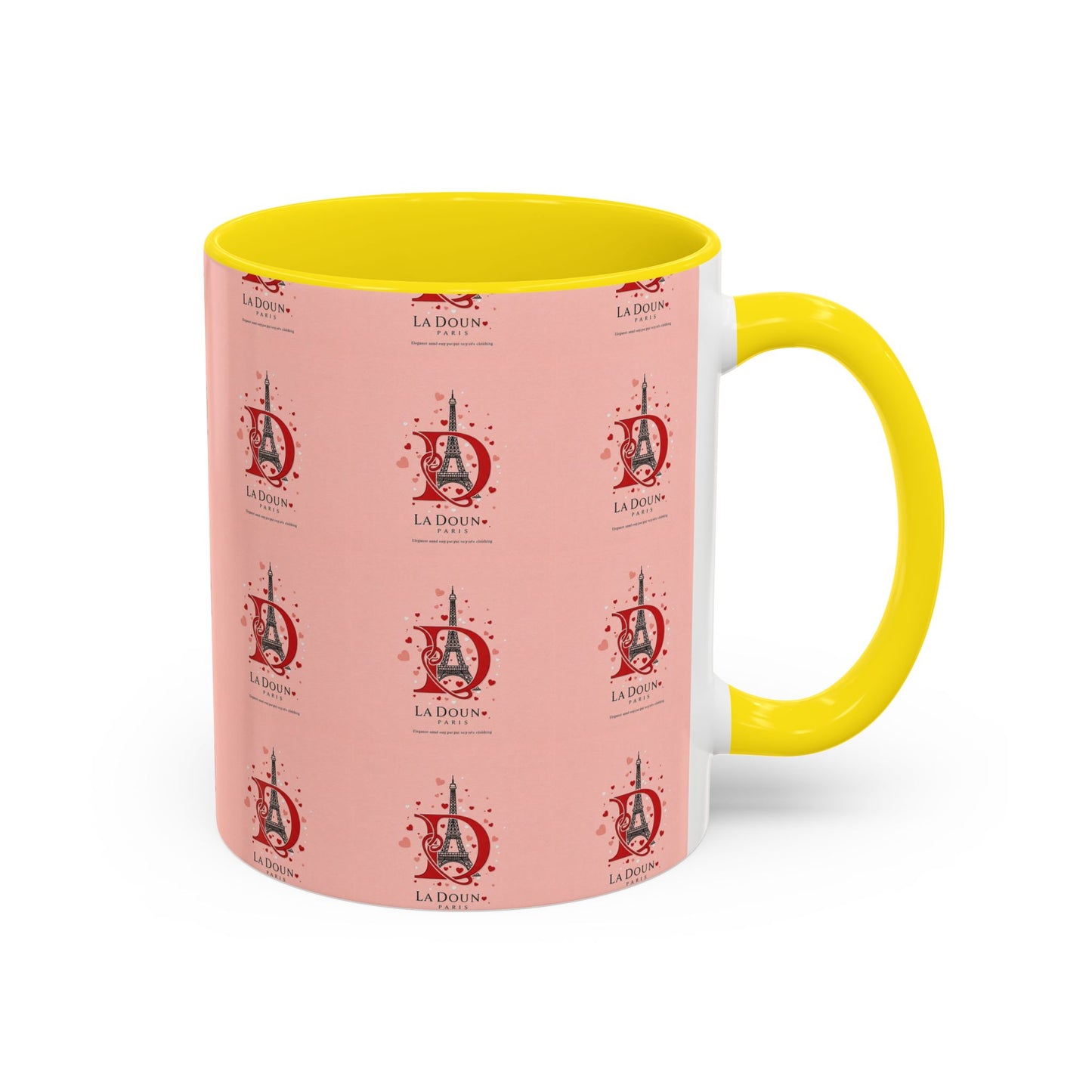 Personalized La Doun Accent Coffee Mug - 11oz & 15oz, Perfect for Gifting and Daily Use