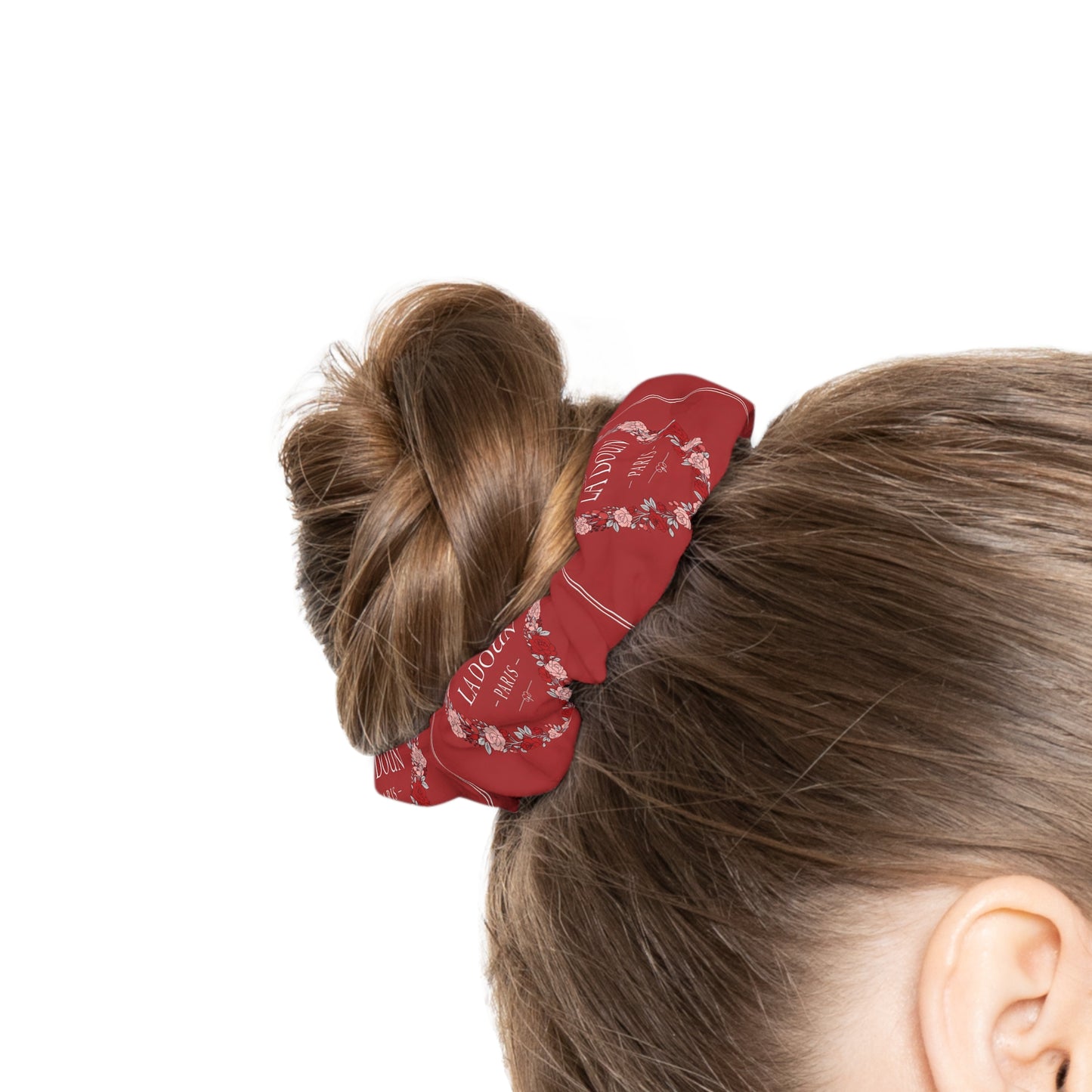 Floral Valentine's Day Scrunchie - L'Amour Paris