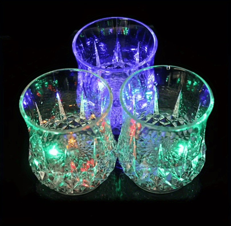 1pc Light Up Cups, Glow In The Dark, Party Supplies, Colorful LED Glowing water Cup For Party, Birthday, Christmas, Disco, Valentine's Day