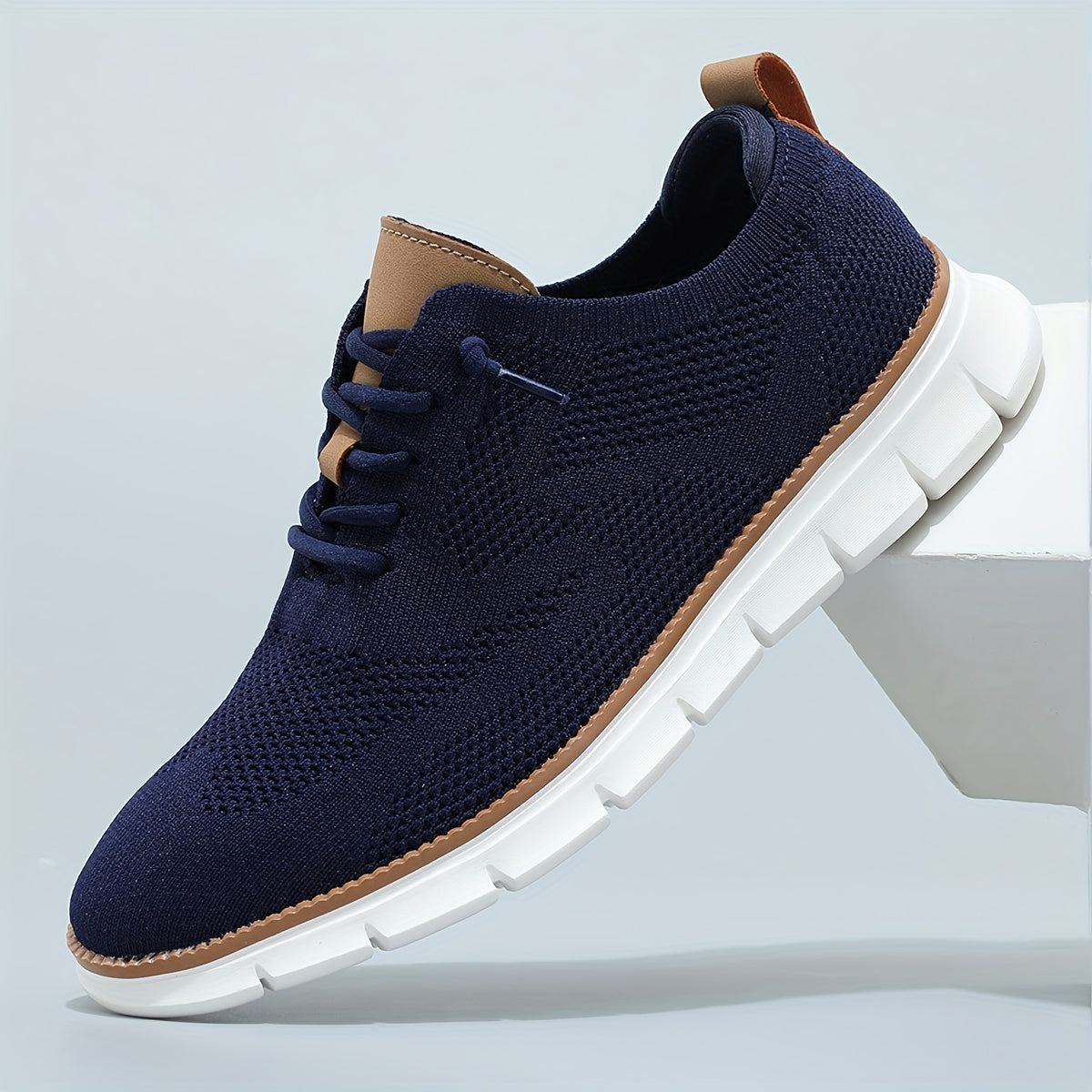 Men's Mesh Sneakers Lightweight Sneakers - Athletic Shoes - Breathable Lace-ups