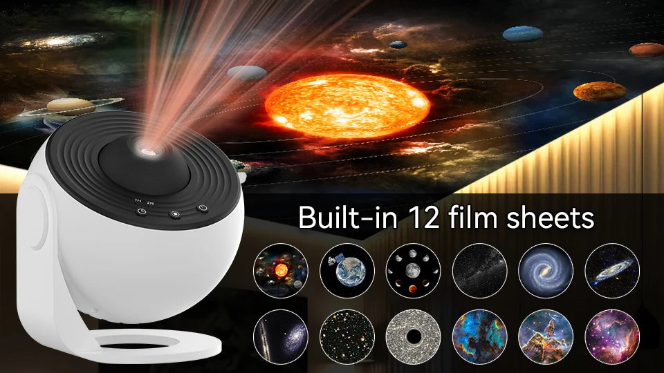 Night Light Galaxy Projector Starry Sky Projector 360° Rotate Planetarium Lamp For Kids Bedroom Valentines Day Gift Wedding Deco