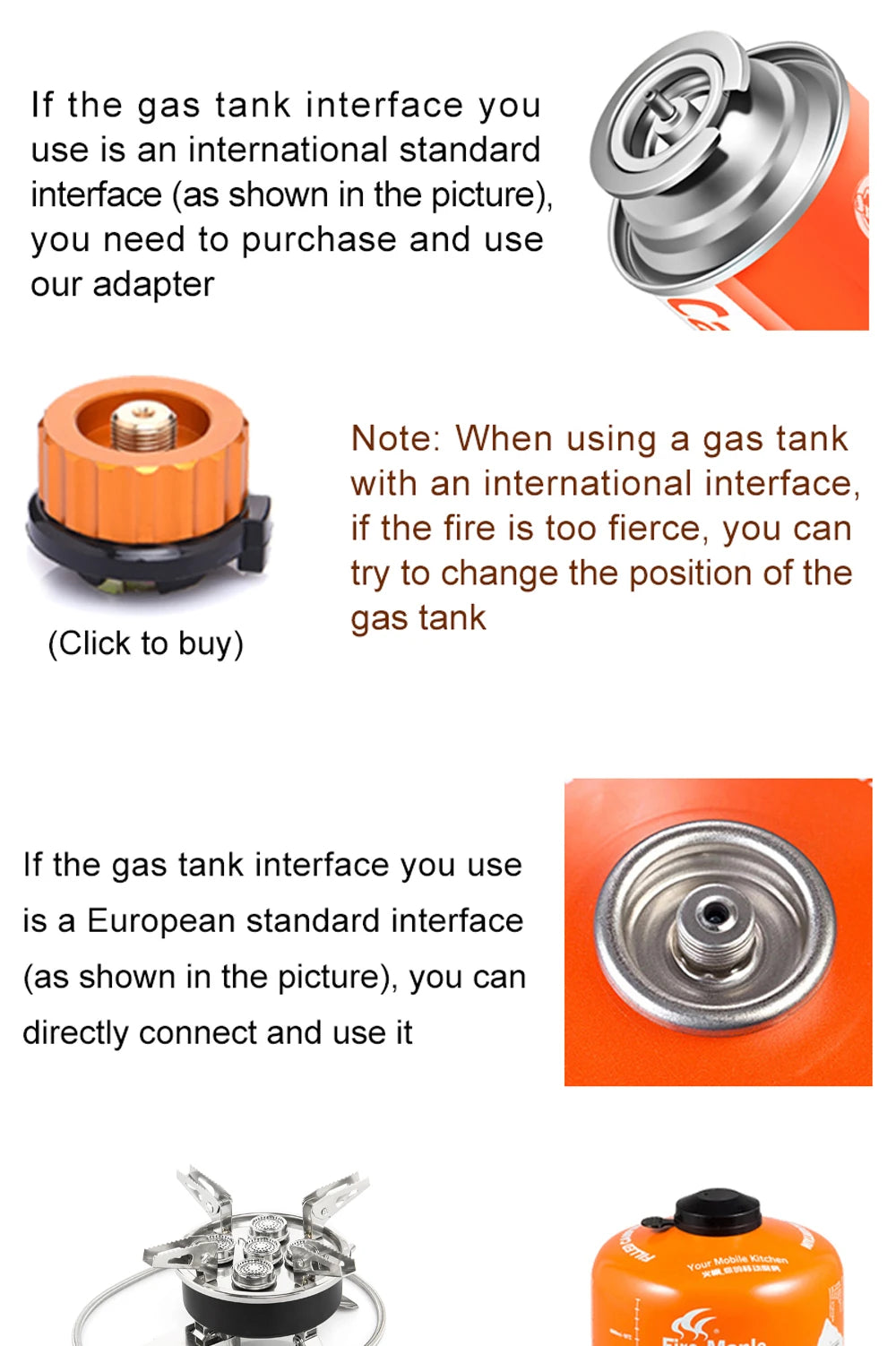 Widesea Camping Tourist Burner 8800W Gas Stove Cookware Portable Furnace Picnic Barbecue Tourism Supplies Outdoor Recreation