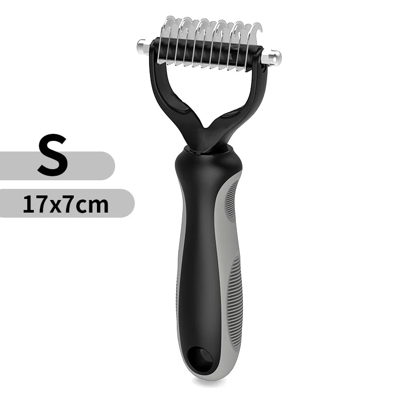 Pet Hair Removal Comb Cat Dog Brush Pet Hair Grooming Tool Puppy Hair Shedding Combs Pet Fur Trimming Dematting Deshedding Brush