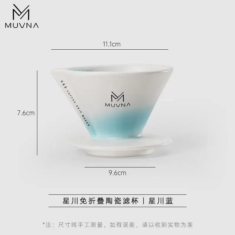 Hoshikawa Ceramic Coffee Filter Cup Reusable Filters Coffee Maker Funnel Dripper Filter Cup Coffee Accessories