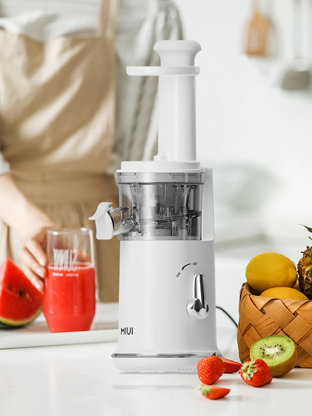 Mini Slow Juicer Portable Electric Juice Extractor Lemon Fruit Juice Maker Blender Easy Clean Can Make Ice Cream  Mini-Pro