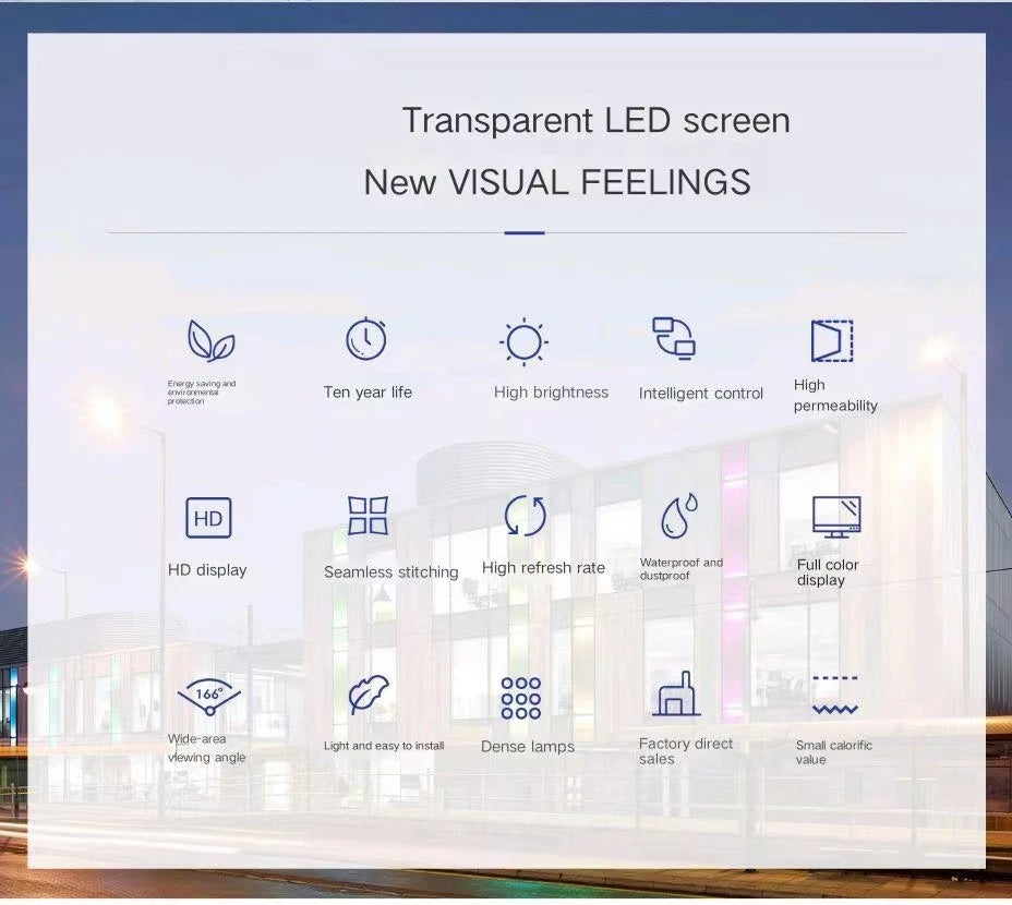 High Brightness Transparent Led Screen Display,Glass Window Led Transparente Video Wall