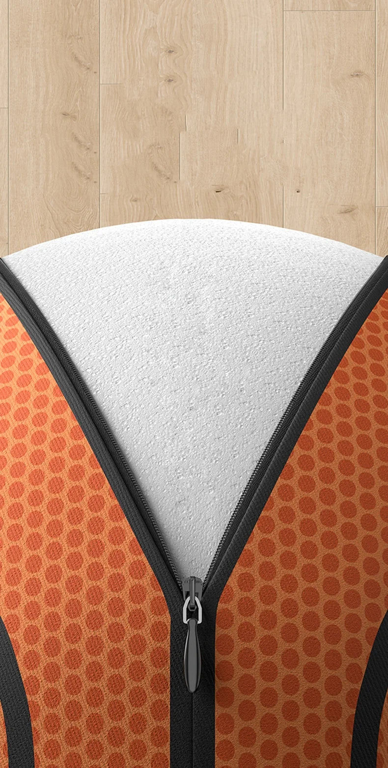 Indoor Silent Basketball Cloth Cover Soft And High Elastic Foam Mute Ball No Noise Sports Ball Density Ball Sports Games