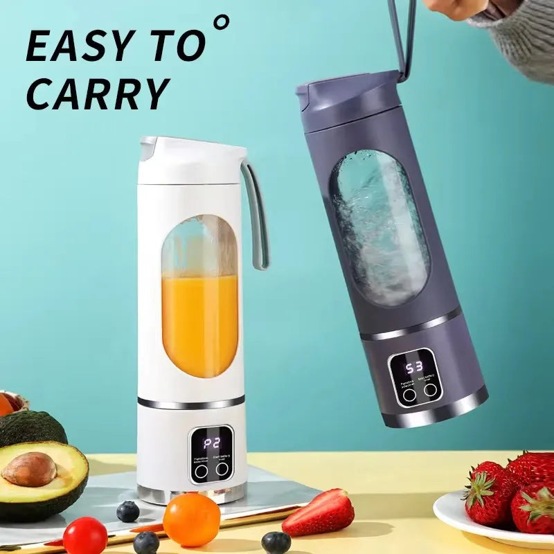 Xiaomi 450ml Fruit Juicer 8 Blades 3 Gears USB Rechargeable Portable Blender Ice Crusher for Shakes and Smoothies Juicer Cup