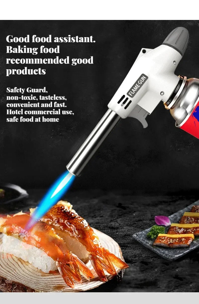 Portable Flame Gun Multifunctional Barbecue Torch Burner For Camping BBQ Desserts, Soldering, Cooking Heating Tool, Household fl