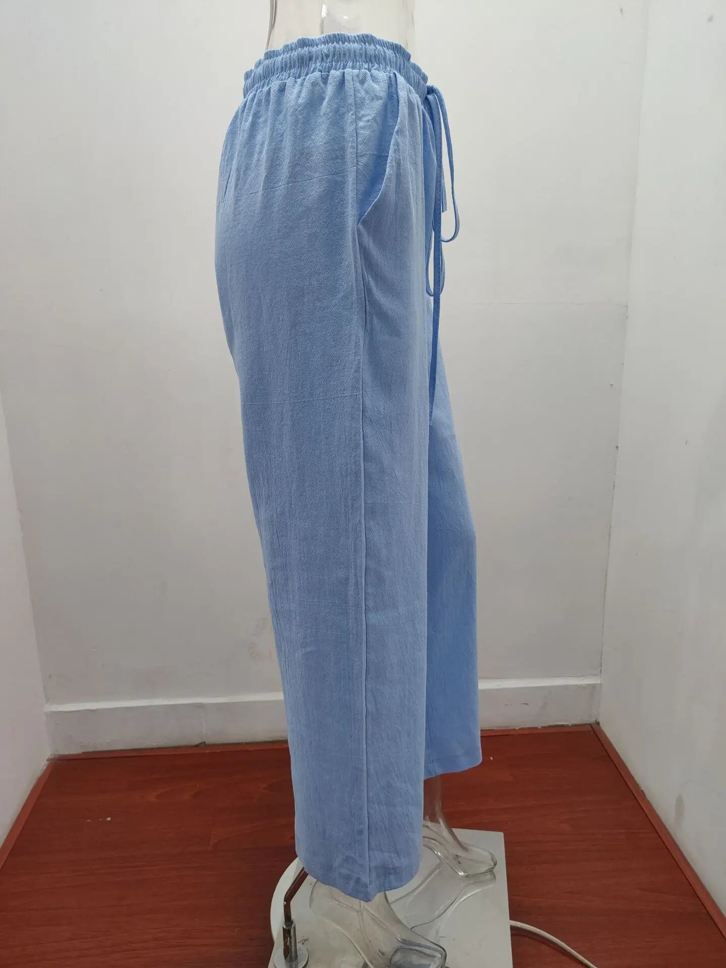 Summer and Autumn New Casual Women's Wear in Europe, America, and Europe Large Loose Cotton Hemp Casual Pants