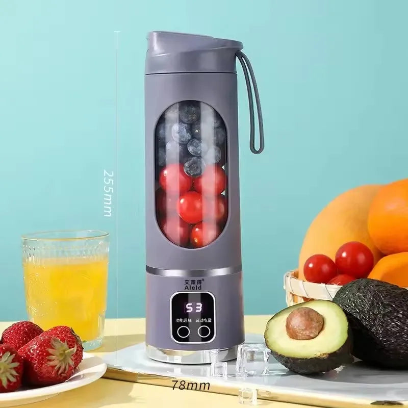 Xiaomi 450ml Fruit Juicer 8 Blades 3 Gears USB Rechargeable Portable Blender Ice Crusher for Shakes and Smoothies Juicer Cup