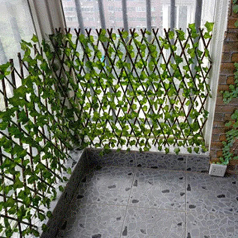 Artificial Leaf Wattled Wall Fence Screening Roll UV Protection Ivy Landscaping Fence Panel Home Decor Rattan Plants Wall