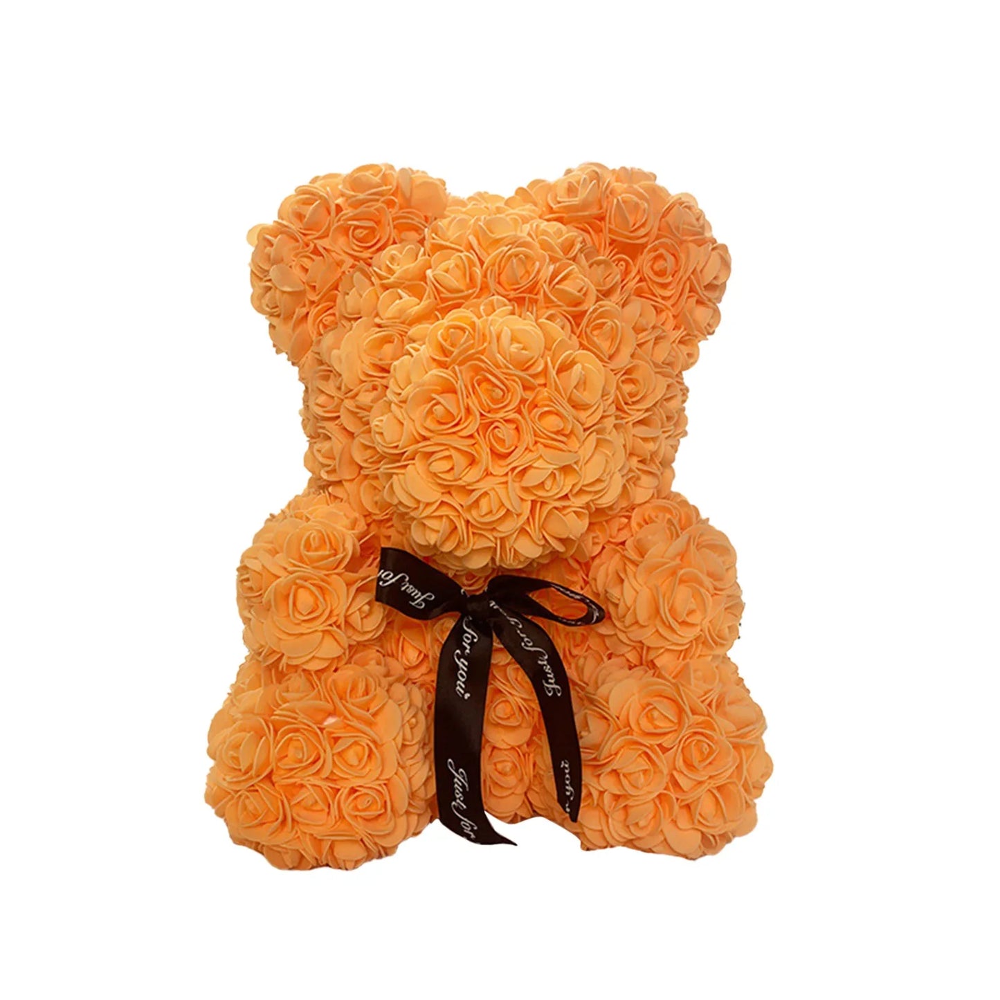 Rose Bear NEW Valentines Day Gifts 25cm Flower Bears Artificial Floral Decorations Mother' DAY Gift For Girlfriend Festival And