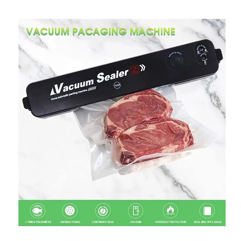 Food Packaging Machine Vacuum Sealing Machine Food Sealing Portable Home Vacuum Kitchen Helper 220V Automatic Packaging Machine