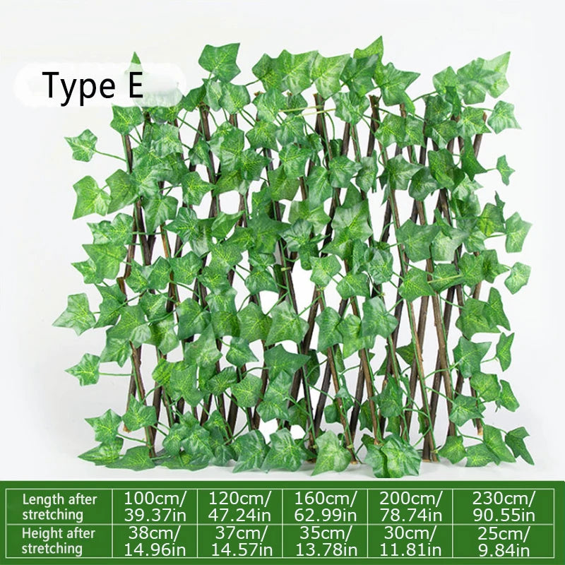 Artificial Leaf Wattled Wall Fence Screening Roll UV Protection Ivy Landscaping Fence Panel Home Decor Rattan Plants Wall