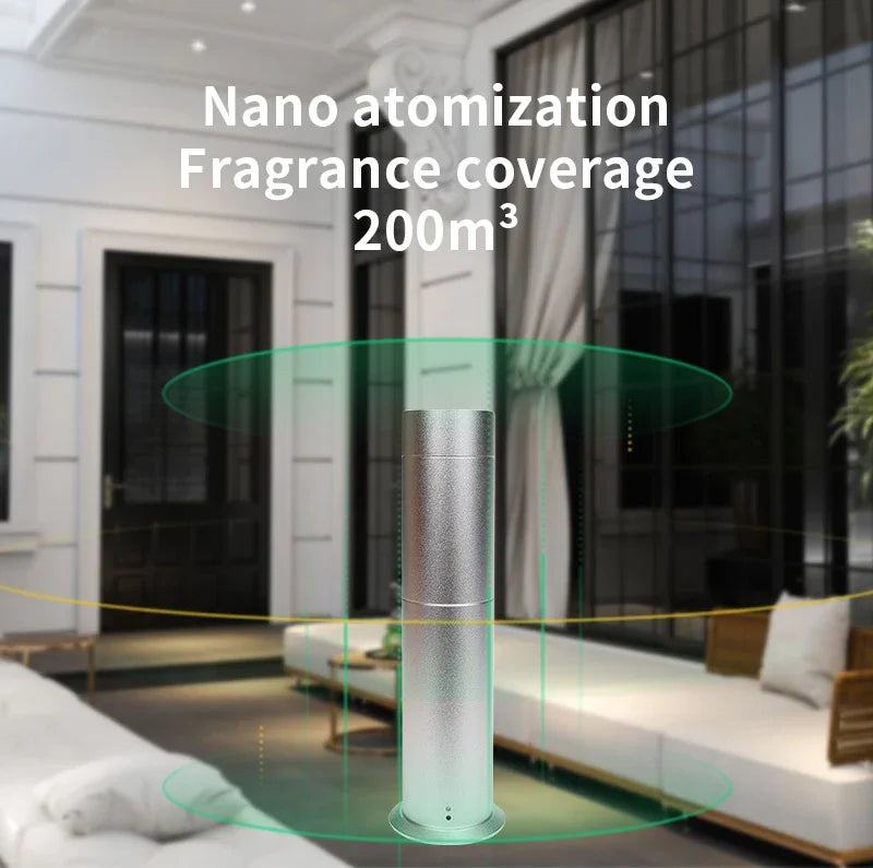 NAMSTE Alloy Essential Oil Incense Aroma Diffuser Bluetooth Remote Control 120ML Capacity Incense Burner Home Hotel Perfume