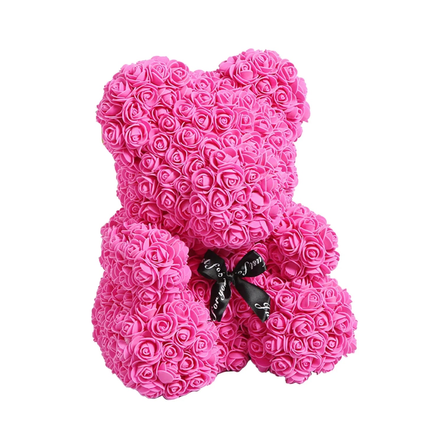 Rose Bear NEW Valentines Day Gifts 25cm Flower Bears Artificial Floral Decorations Mother' DAY Gift For Girlfriend Festival And