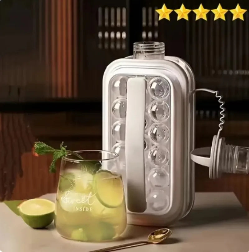 Portable Silicone Ice Ball Maker Kettle Creative Ice Cube Mold Kitchen Bar Gadgets Ice Hockey Lattice Making tool Kettle