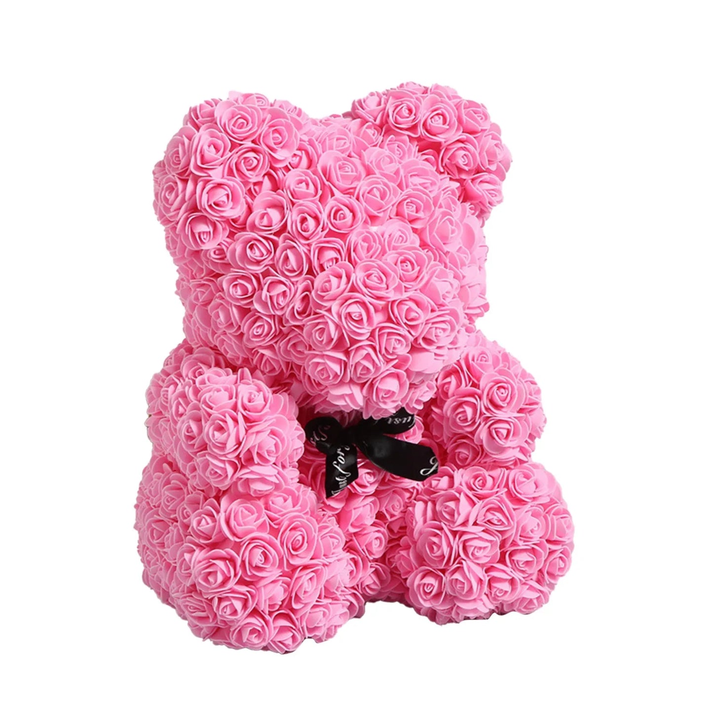 Rose Bear NEW Valentines Day Gifts 25cm Flower Bears Artificial Floral Decorations Mother' DAY Gift For Girlfriend Festival And