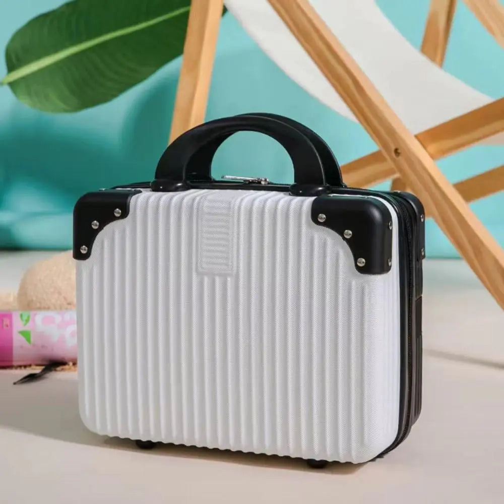 14 inch Mini Travel Suitcase Cosmetic Box Hand Luggage Organizer Makeup Case Small Password Box Boarding Case