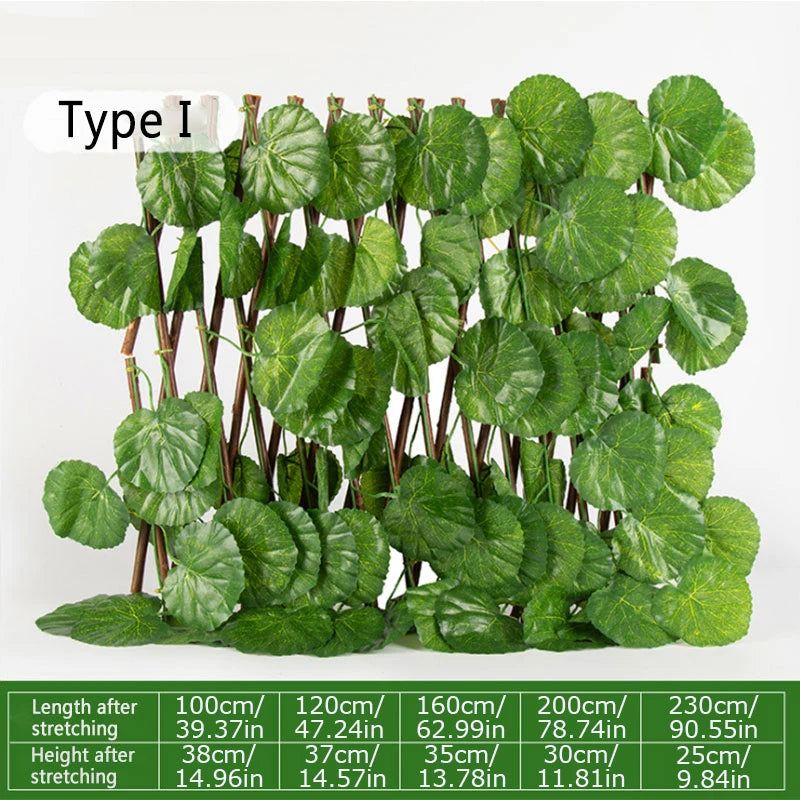 Artificial Leaf Wattled Wall Fence Screening Roll UV Protection Ivy Landscaping Fence Panel Home Decor Rattan Plants Wall