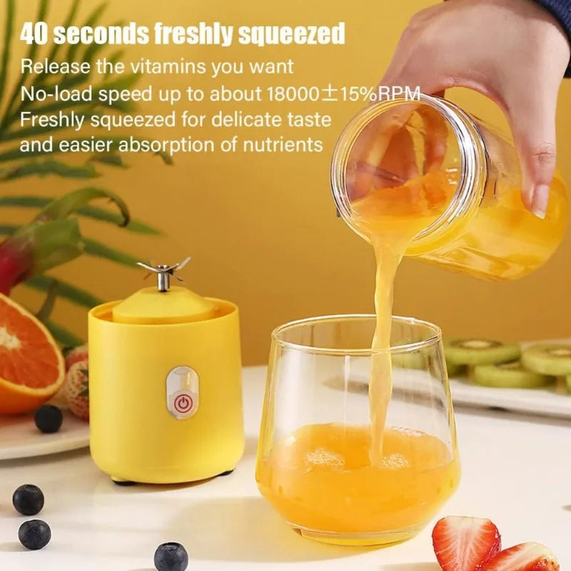 Portable Blender Cup,Mini Blender Portable,Personal Blender For Shakes And Smoothies 500ml For Making Fruit Juices And Smoothies