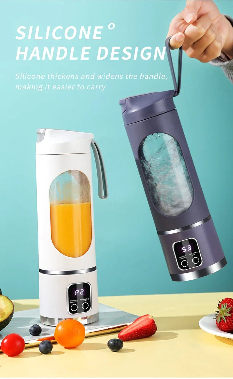 Xiaomi 450ml Fruit Juicer 8 Blades 3 Gears USB Rechargeable Portable Blender Ice Crusher for Shakes and Smoothies Juicer Cup