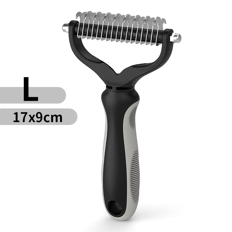 Pet Hair Removal Comb Cat Dog Brush Pet Hair Grooming Tool Puppy Hair Shedding Combs Pet Fur Trimming Dematting Deshedding Brush