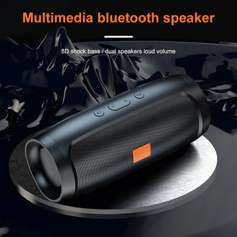 TF USB Bluetooth Speaker Dual Speaker Stereo Outdoor Tfusb Playback Fm Voice Broadcasting Portable Subwoofer Wireless Speaker