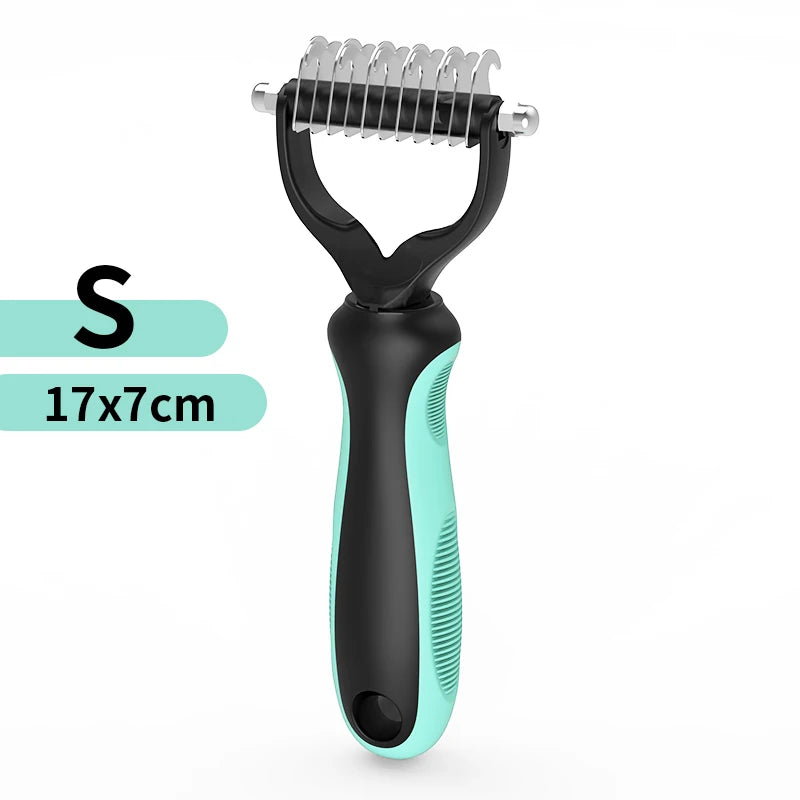 Pet Hair Removal Comb Cat Dog Brush Pet Hair Grooming Tool Puppy Hair Shedding Combs Pet Fur Trimming Dematting Deshedding Brush