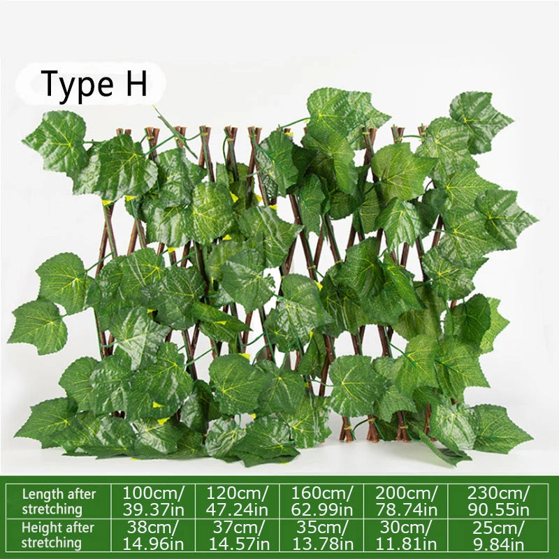 Artificial Leaf Wattled Wall Fence Screening Roll UV Protection Ivy Landscaping Fence Panel Home Decor Rattan Plants Wall