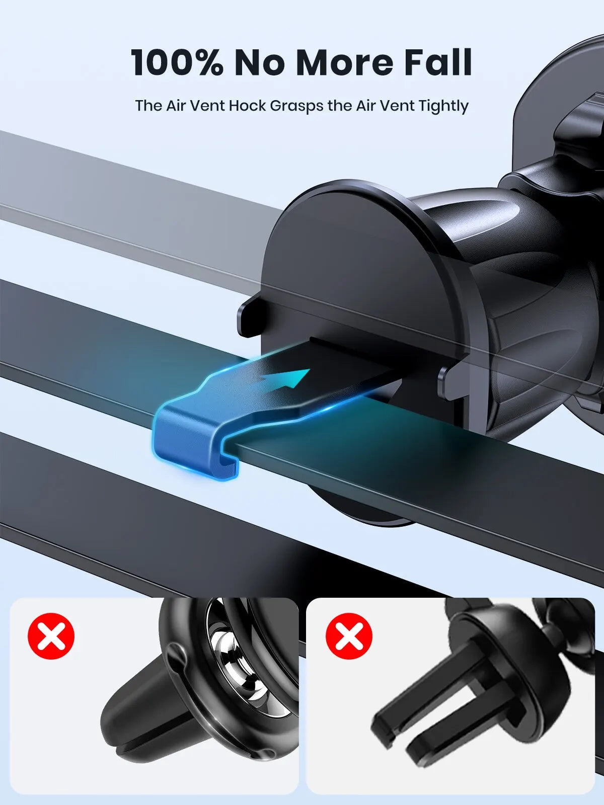 TOPK Magnetic Car Phone Mount in Car Phone Holder Air Vent Magnetic 6 N52 Magnets Universal Mobile Phone Holders for iPhone 15