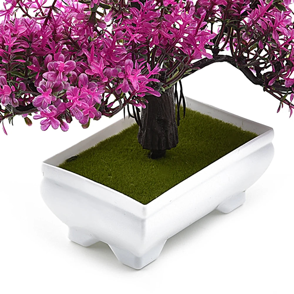 Artificial Plants Bonsai Small Tree Pot Fake Plant Flowers Potted Ornaments For Home Room Table Decoration Hotel Garden Decor