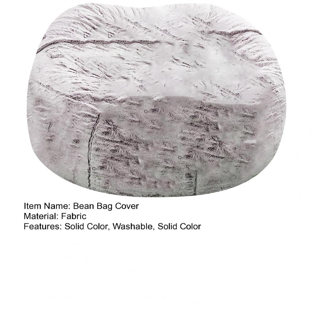 150CM extra large Bean Bag Chair with Furry Fur Cover Machine Washable Big Size Sofa and Giant Lounger Furniture