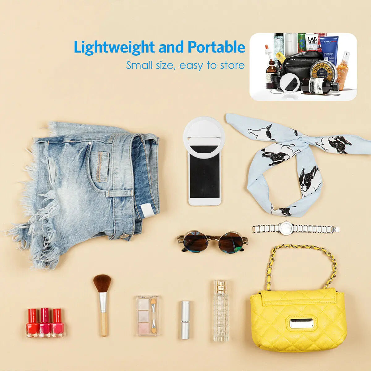 USB Charge Led Selfie Ring Light Mobile Phone Lens LED Selfie Lamp Ring for iPhone Samsung Xiaomi Huawei Phone Selfie Light