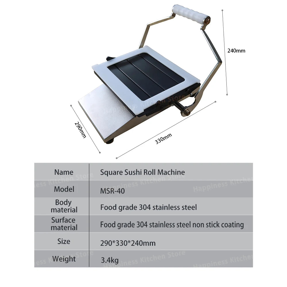 Commercial Sushi Roll Machine Manual Sushi Making Kit Professional Sushi Utensils Round/Square Sushi Maker