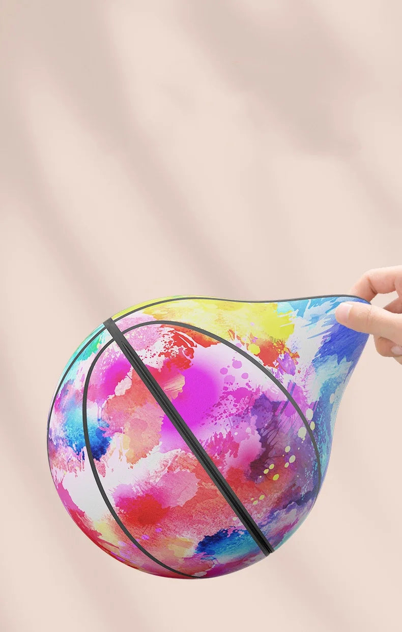 Indoor Silent Basketball Cloth Cover Soft And High Elastic Foam Mute Ball No Noise Sports Ball Density Ball Sports Games