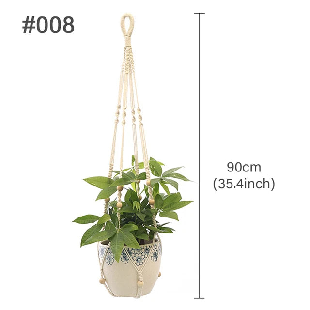 Artificial Plants Hanging Basket With Hook Macrame Plant Holder For Home Wedding Decor DIY Hanging Garland Fake Flowers Plant