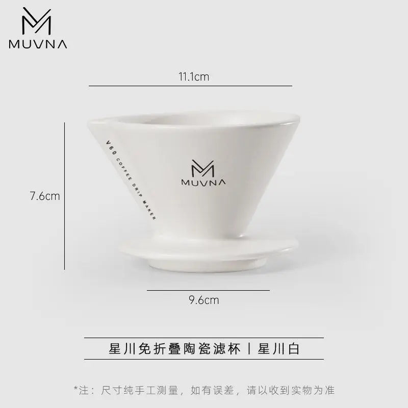 Hoshikawa Ceramic Coffee Filter Cup Reusable Filters Coffee Maker Funnel Dripper Filter Cup Coffee Accessories