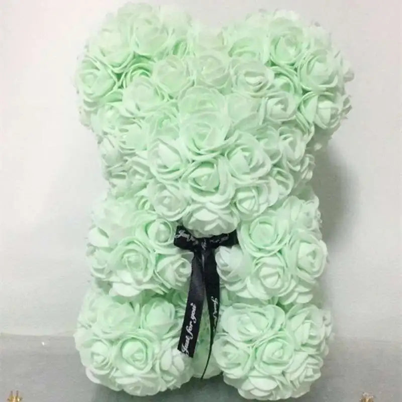 Rose bear teddy bear, 25cm flower bear teddy bear, Valentine's Day Gift, Christmas gift, birthday gift, party gift