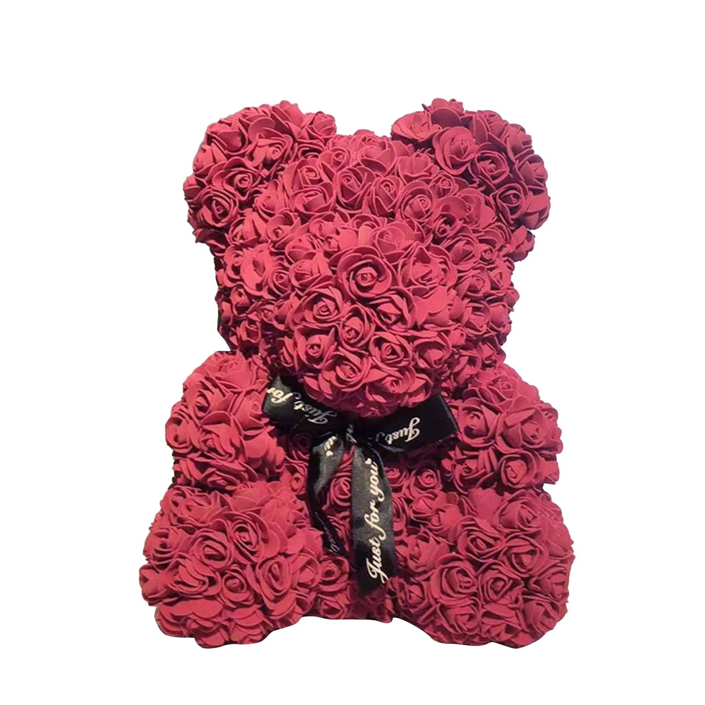 Rose Bear NEW Valentines Day Gifts 25cm Flower Bears Artificial Floral Decorations Mother' DAY Gift For Girlfriend Festival And